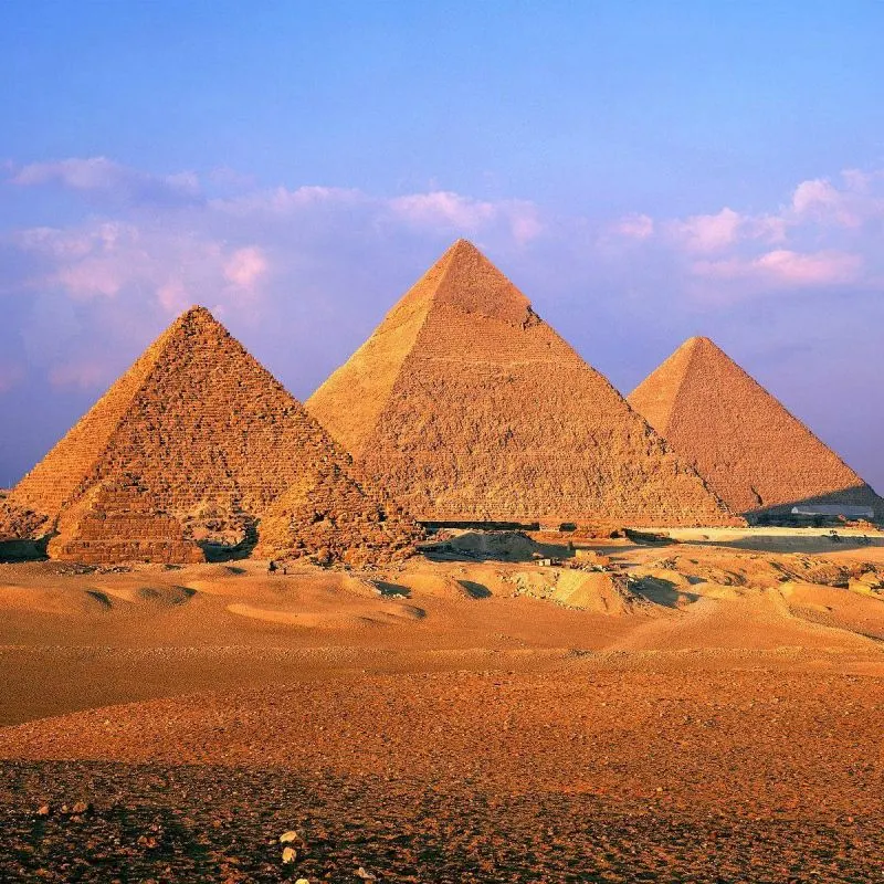 Pyramids of Giza in Cairo, included in 6-Day Egypt Budget Tour: Cairo and Luxor travel package